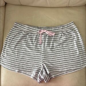 Laura Ashley Gray and Pink Pajama Shorts